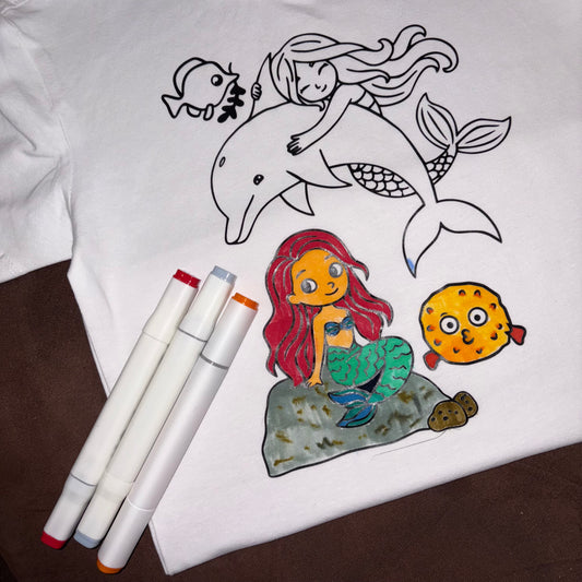 T-Shirt om zelf in te kleuren - eigen afbeelding