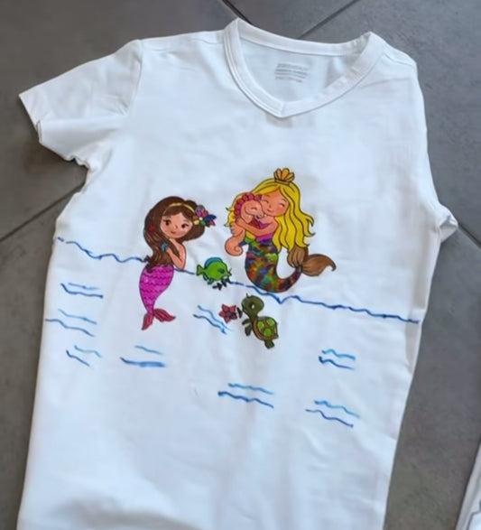 T-Shirt om zelf in te kleuren - beschrijf jouw afbeelding of tekst